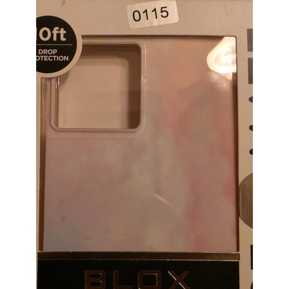 Case-Mate BLOX Square iPhone 13 Case Pink Blue Iridescent 10ft Drop Protect